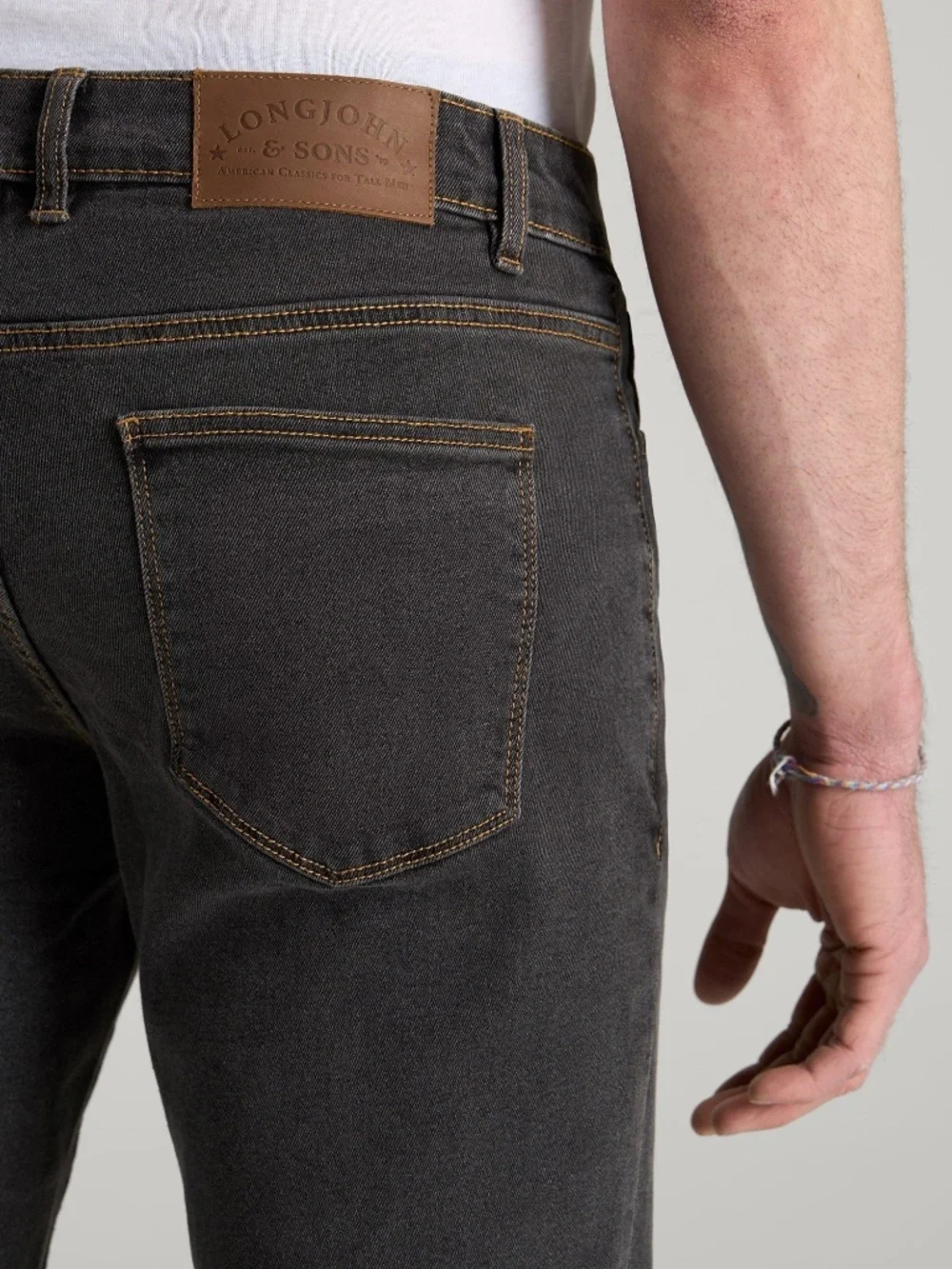 American Tall LJ&S TAPERED Jeans for Tall Men in Vintage Black Size 3232 / 38 /